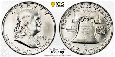 1963-D 50C MS64