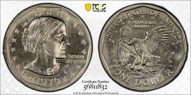 1979-P SBA$1 Wide Rim, FS-301 MS64
