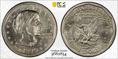 1979-P SBA$1 Wide Rim, FS-301 MS62
