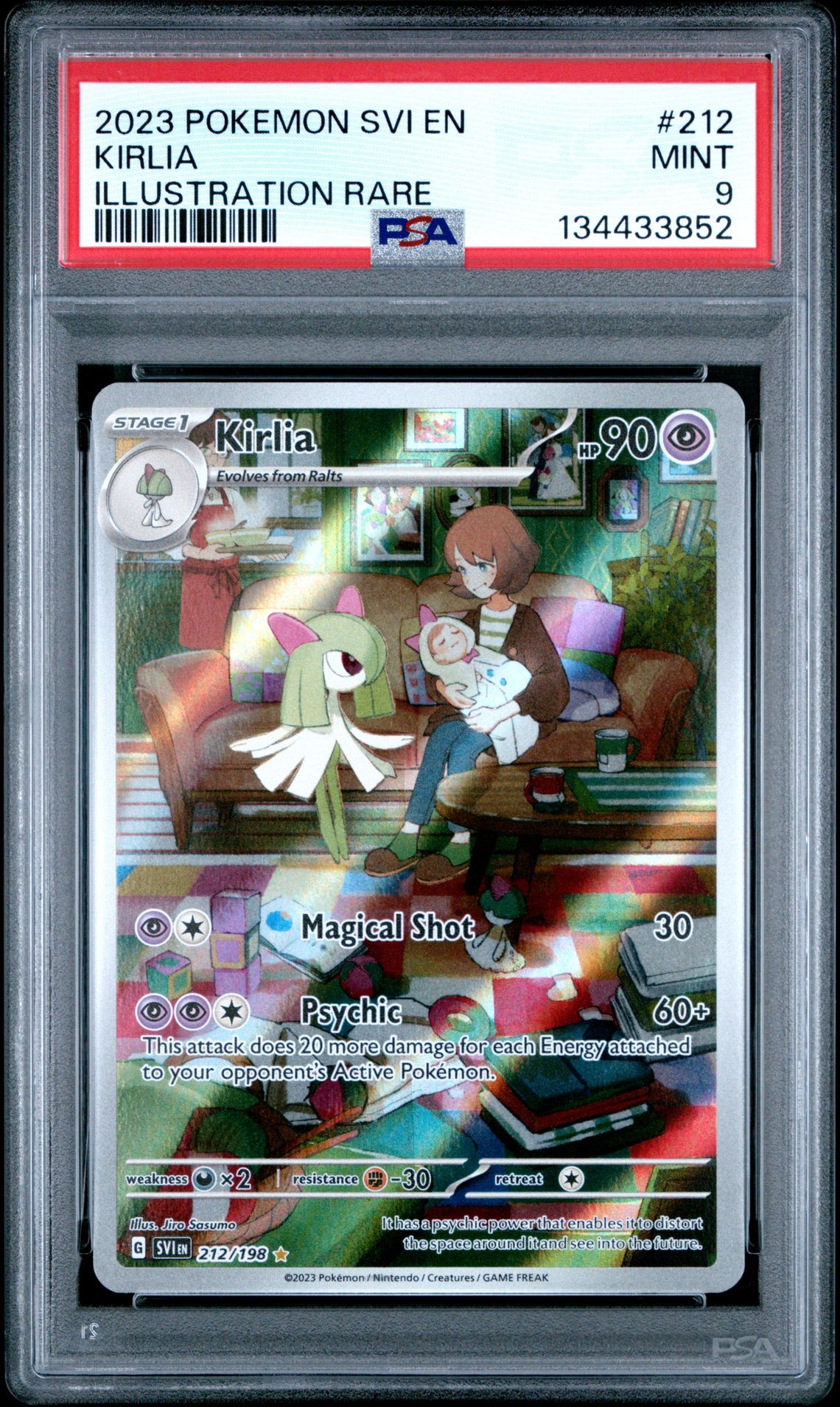 2023 Pokemon Svi En-Scarlet & Violet Kirlia #212 (Illustration Rare) Mint 9 front