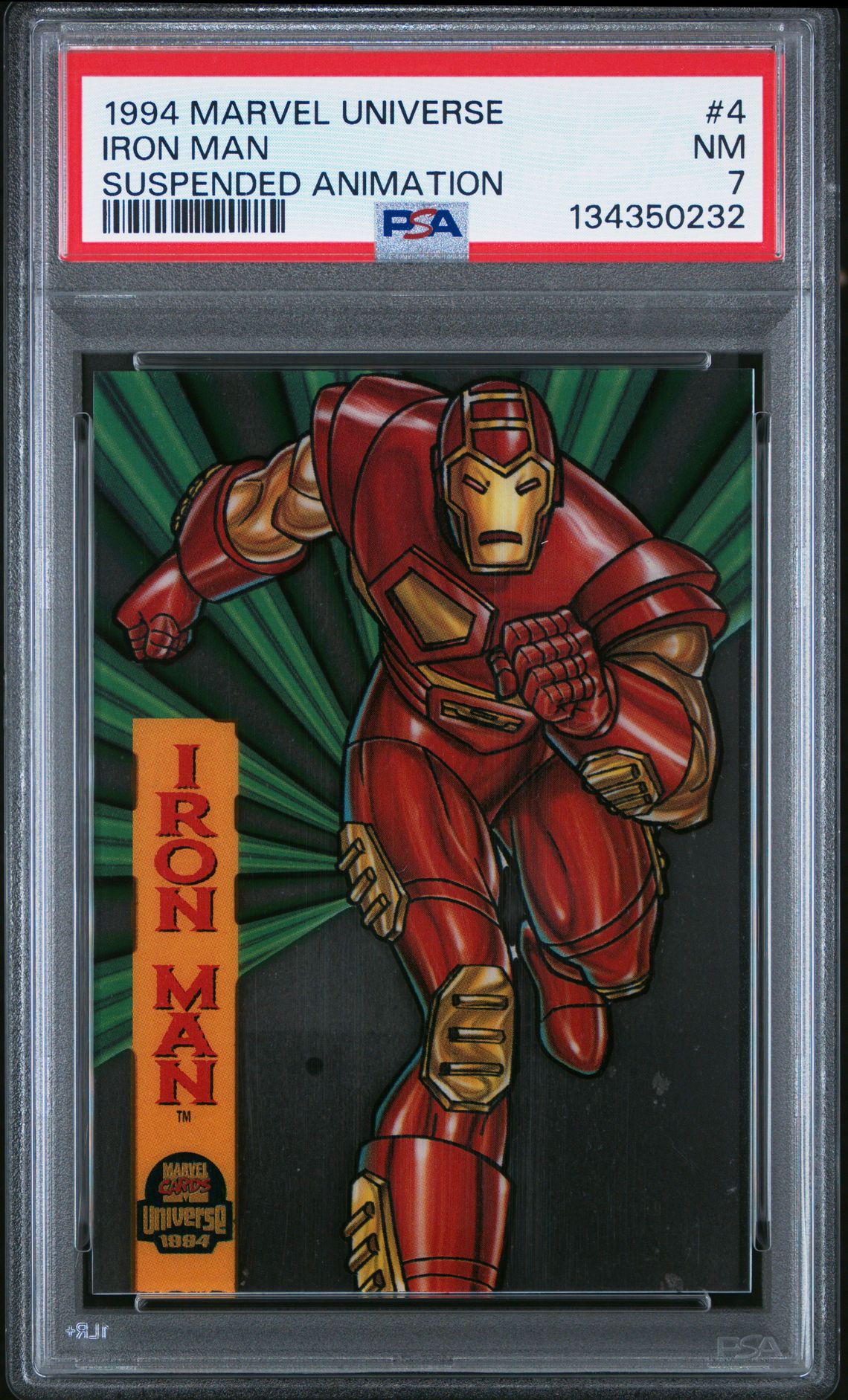 1994 Marvel Universe Suspended Animation Iron Man #4 (Suspended Animation) Nm 7 front