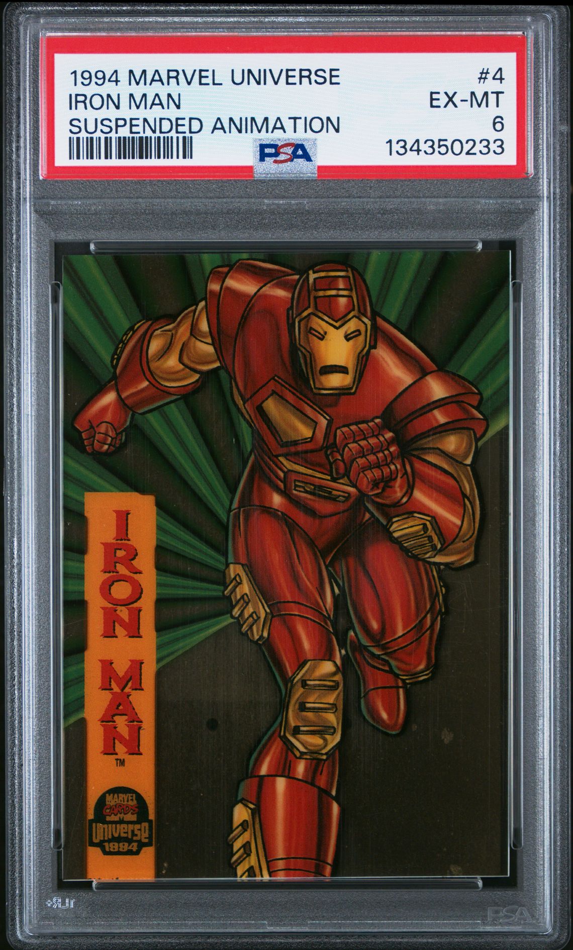 1994 Marvel Universe Suspended Animation Iron Man #4 (Suspended Animation) Ex-Mt 6 front