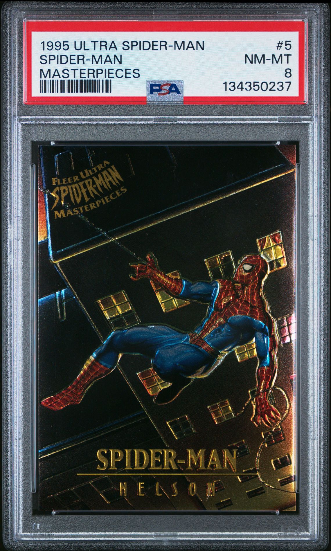 1995 Ultra Spider-Man Masterpieces Spider-Man #5 (Masterpieces) Nm-Mt 8 front