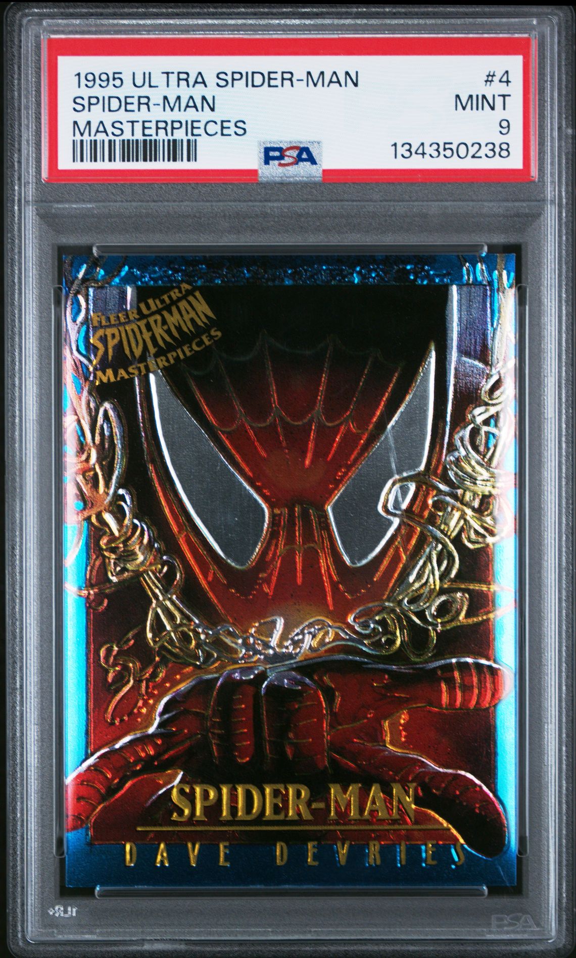 1995 Ultra Spider-Man Masterpieces Spider-Man #4 (Masterpieces) Mint 9 front