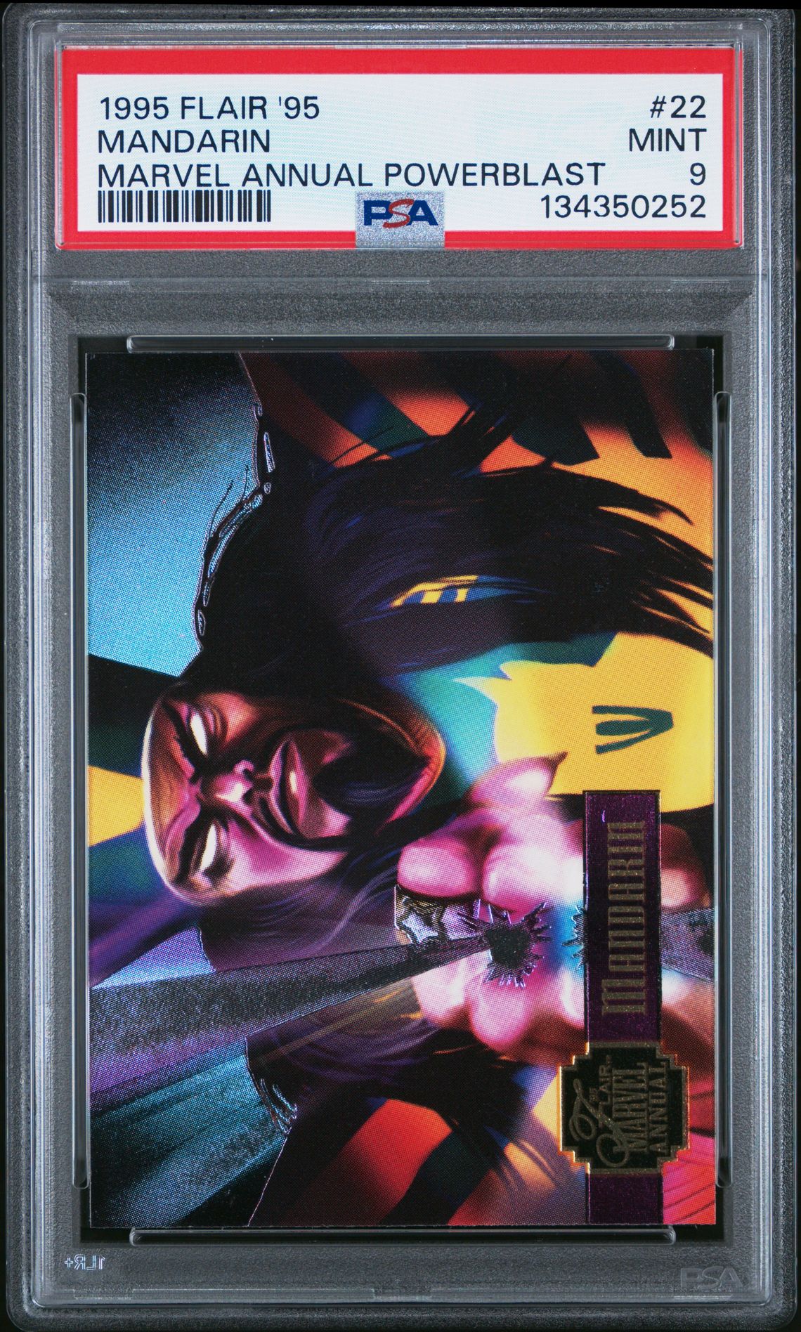 1995 Flair '95 Marvel Annual Powerblast Mandarin #22 (Marvel Annual Powerblast) Mint 9 front