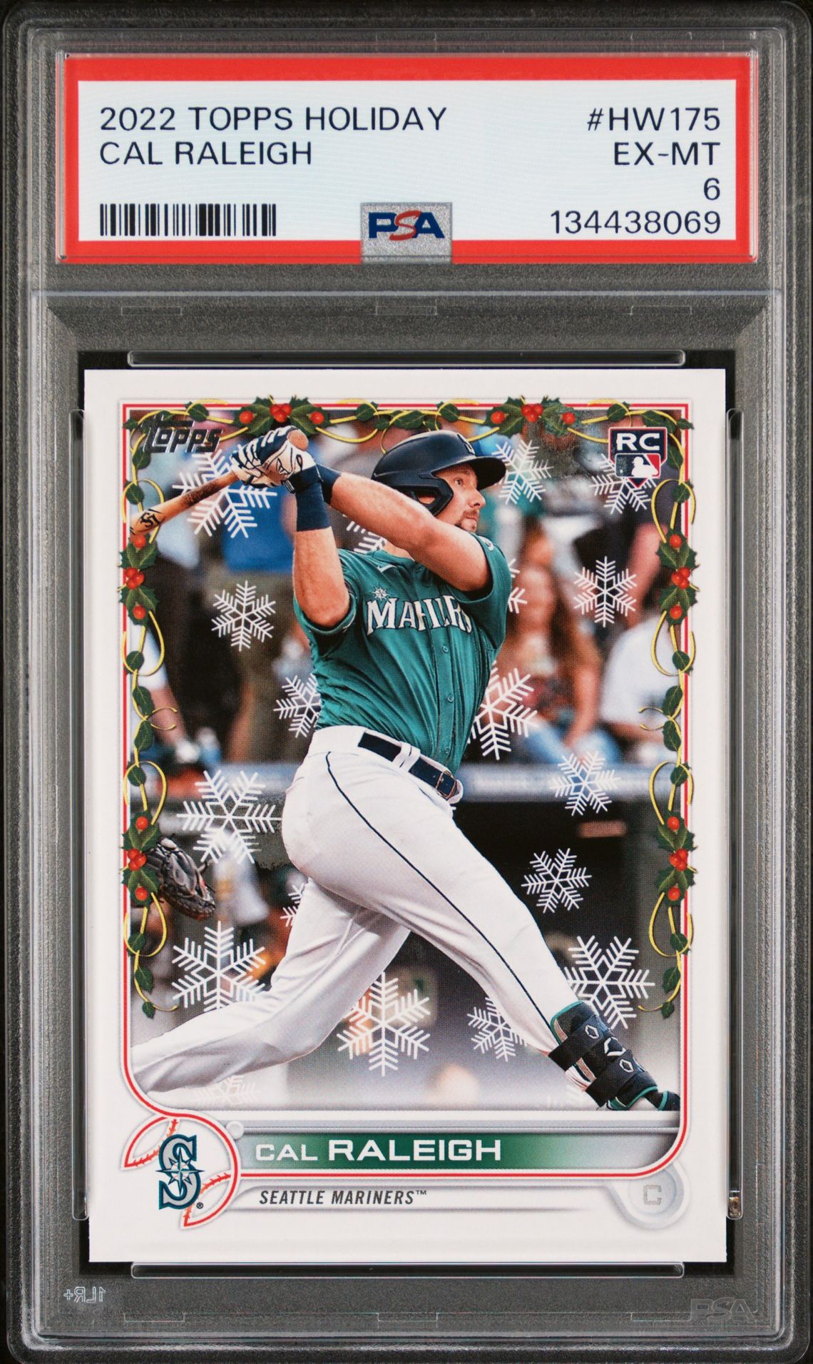 2022 Topps TOPPS HOLIDAY #HW175 Cal Raleigh front