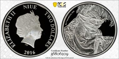 2016 $2 Yoda First Strike PR70DCAM