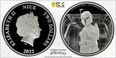 2022 $2 Mandalorian-Bo Katan Star Wars - First Strike PR70DCAM