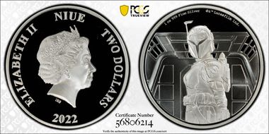 2022 $2 Mandalorian-Bo Katan Star Wars - First Strike PR70DCAM