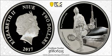 2017 $2 Star Wars - Luke Skywalker First Strike PR70DCAM