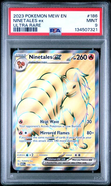 2023 Pokemon ULTRA RARE #186 Mew / Ninetales front