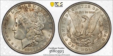 1887 $1 MS63