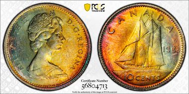 1968 10C Silver PL64