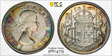 1953 50C SD No Strap MS63