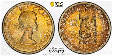 1958 S$1 British Columbia MS64