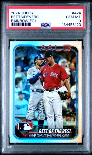 2024 Topps Topps Series 2 Foil #424 Betts / Devers front