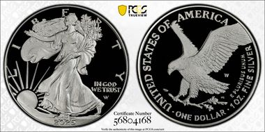 2025-W $1 Silver Eagle PR69DCAM