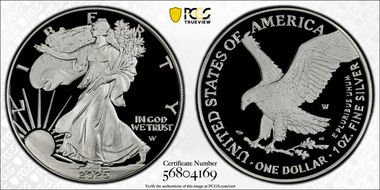 2025-W $1 Silver Eagle PR69DCAM