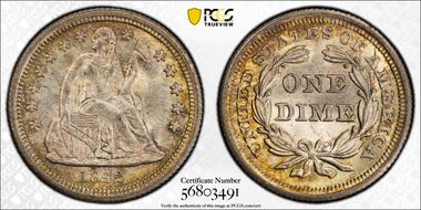 1842 10C MS66+
