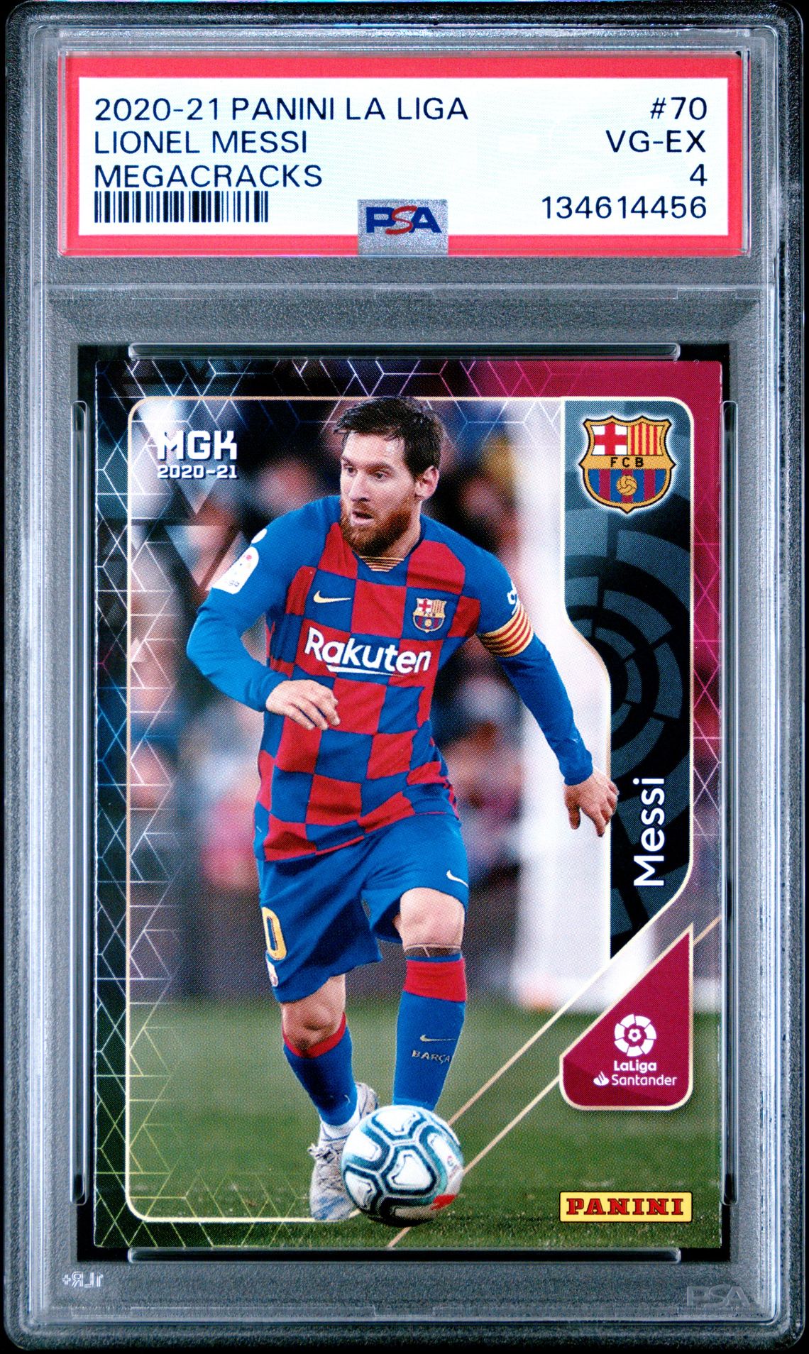 2020 Panini PANINI LA LIGA MEGACRACKS #70 Lionel Messi front