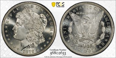 1879-S $1 MS67