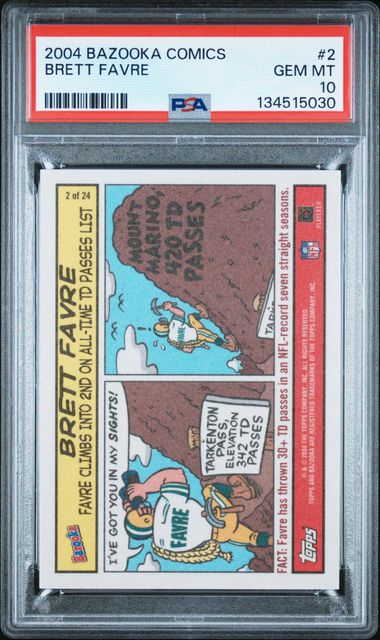 2004 Comics #2 Brett Favre front