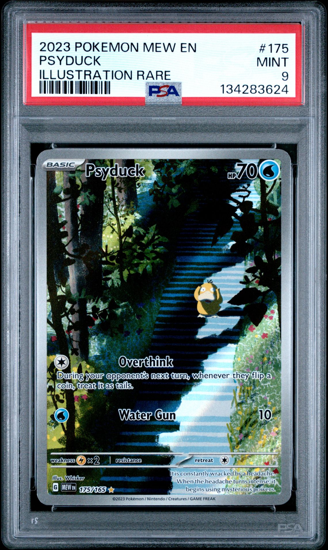 2023 Pokemon Mew En-151 Psyduck #175 (Illustration Rare) Mint 9 front