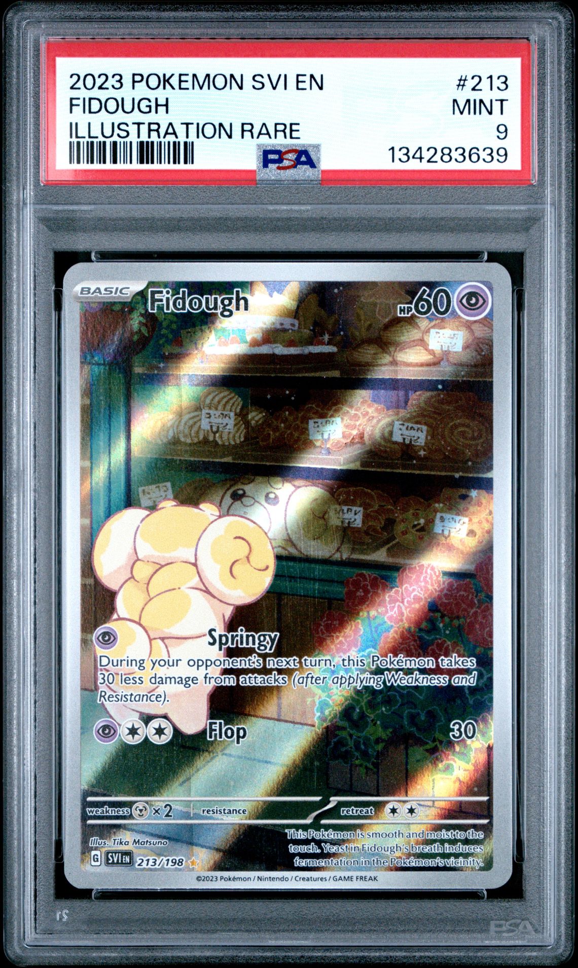 2023 Pokemon Svi En-Scarlet & Violet Fidough #213 (Illustration Rare) Mint 9 front