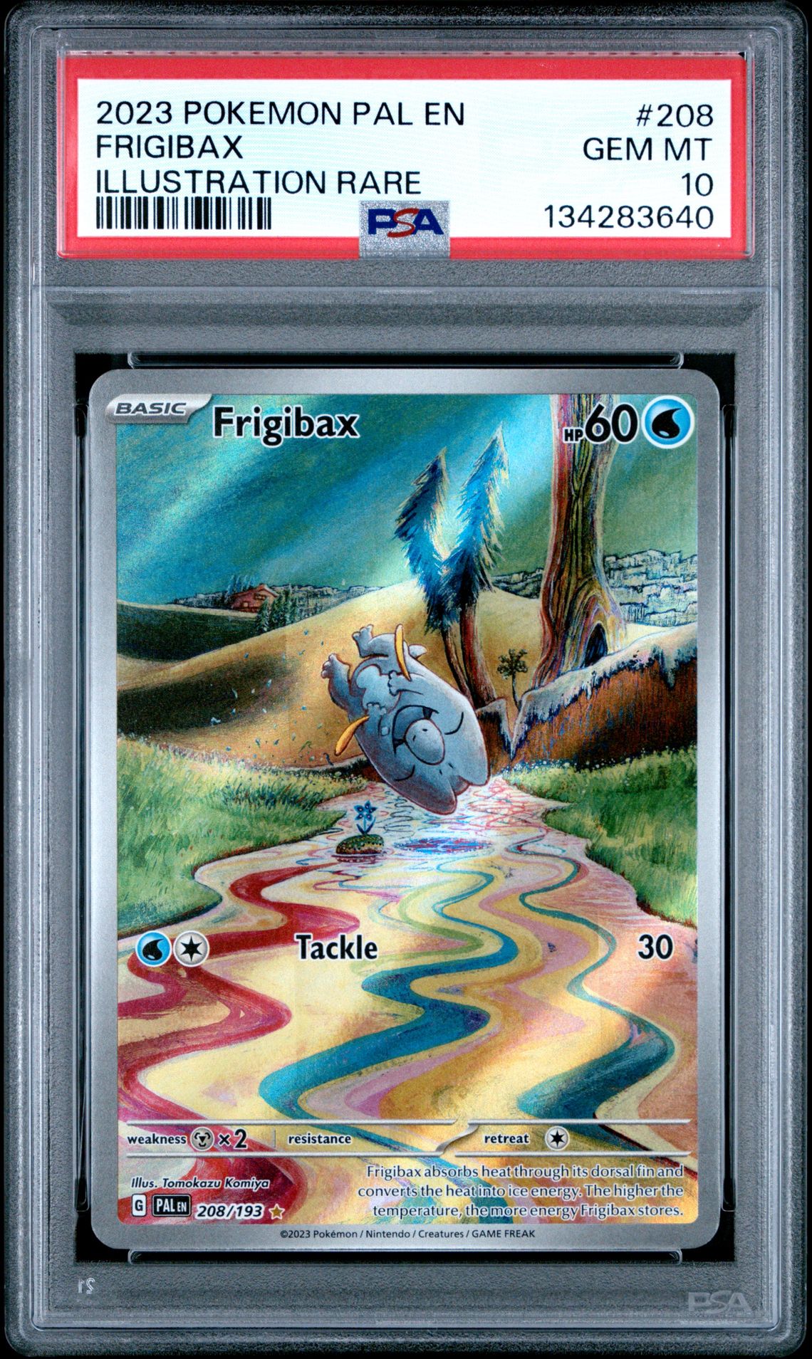 2023 Pokemon Pal En-Paldea Evolved Frigibax #208 (Illustration Rare) Gem Mt 10 front