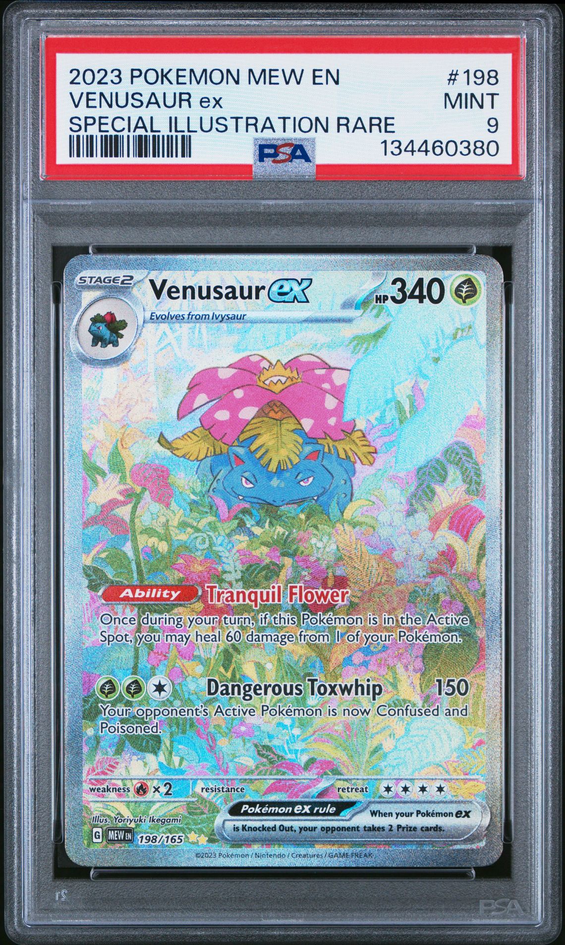 2023 Pokemon Mew En-151 Venusaur Ex #198 (Special Illustration Rare) Mint 9 front