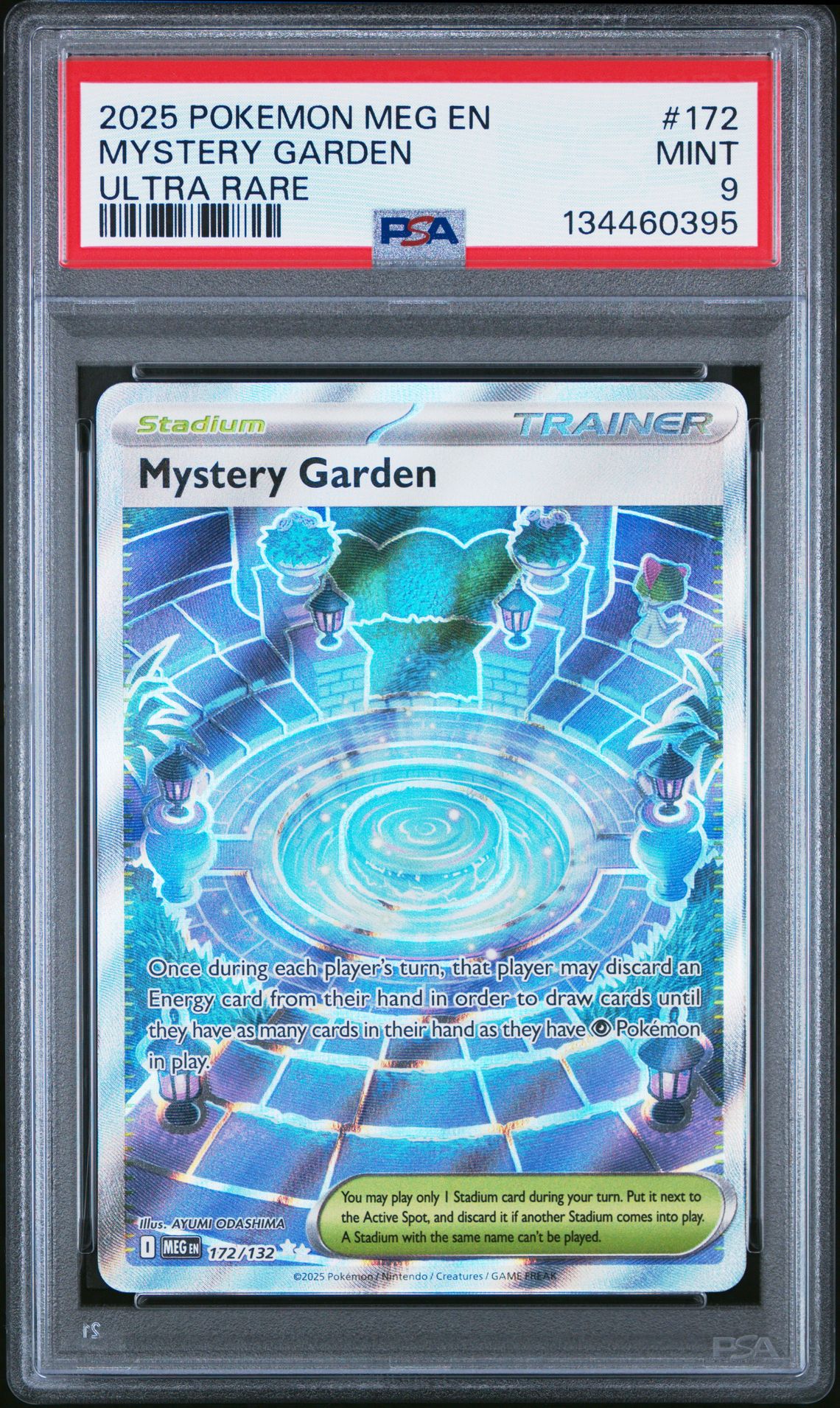 2025 Pokemon Meg En-Mega Evolution Mystery Garden #172 (Ultra Rare) Mint 9 front