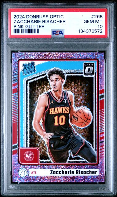 2024 Panini Donruss Optic Pink #268 Zaccharie Risacher front