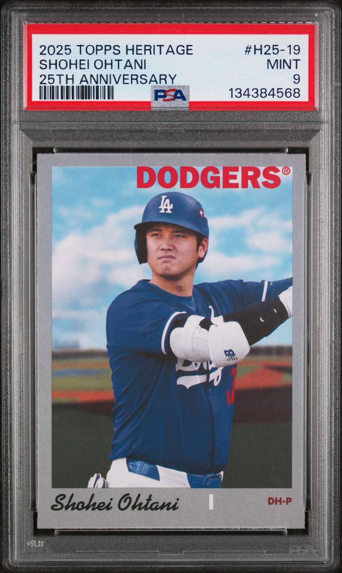 2025 Topps TOPPS HERITAGE HERITAGE 25TH ANNIVERSARY #H25-19 Shohei Ohtani front