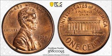 1988 1C Flared G, FS-901 MS64RD