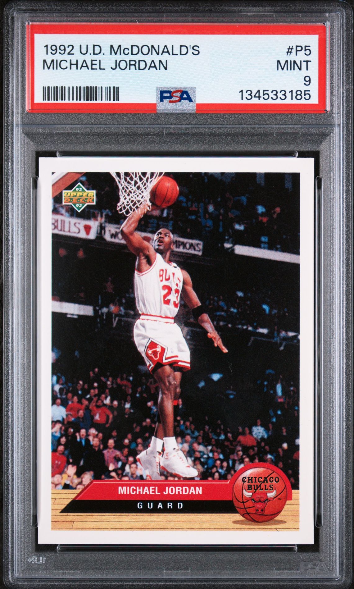 1992 Upper Deck UPPER DECK MCDONALD'S #P5 Michael Jordan front