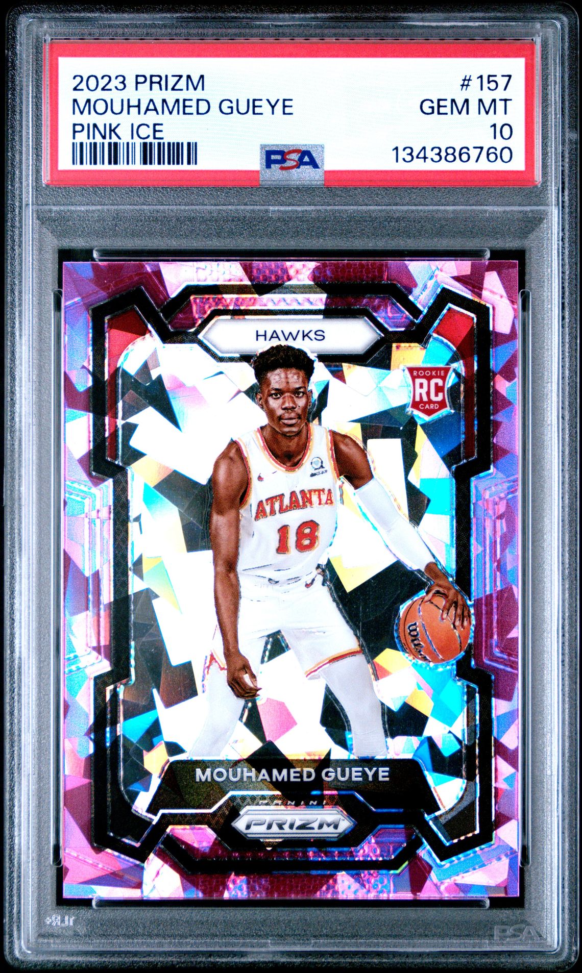 2023 Panini Prizm Mouhamed Gueye #157 (Pink Ice) Gem Mt 10 front