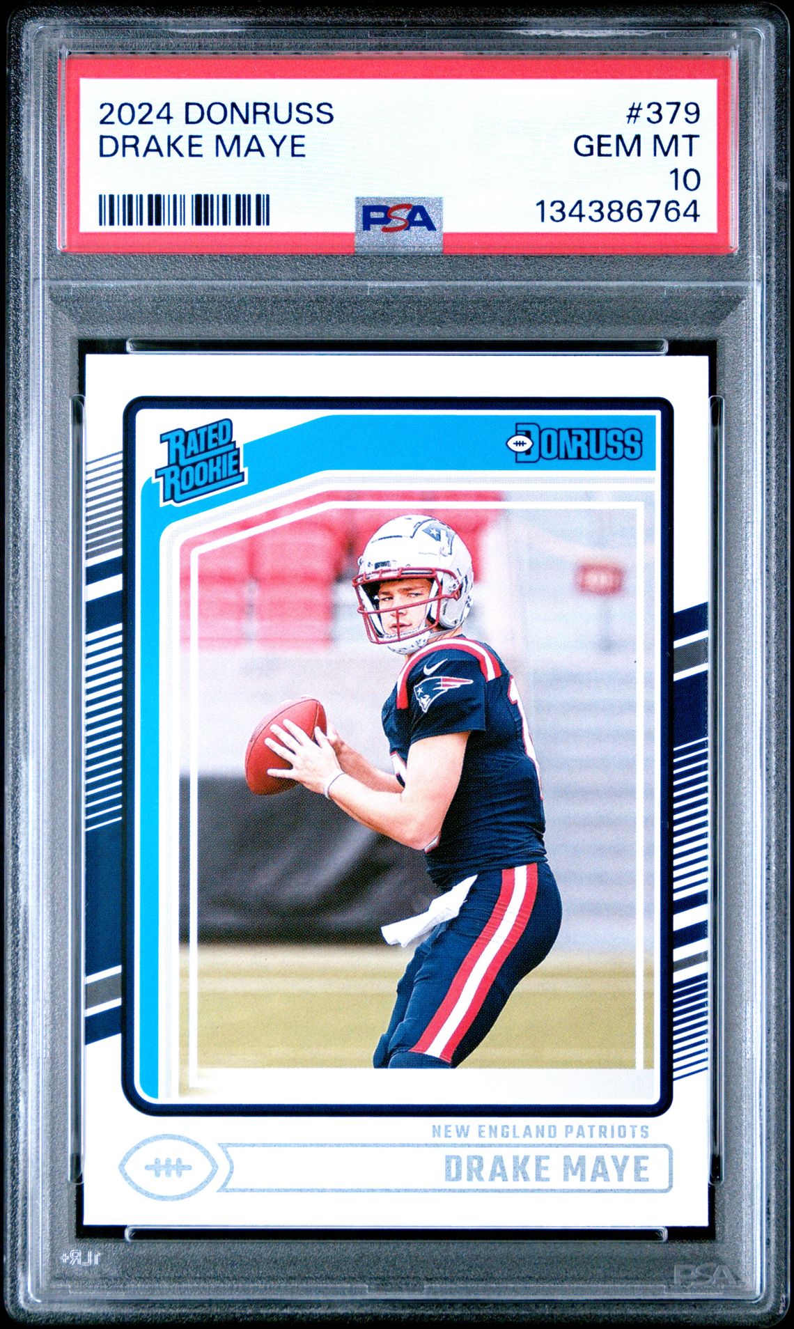 2024 Panini Donruss Drake Maye #379 Gem Mt 10 front