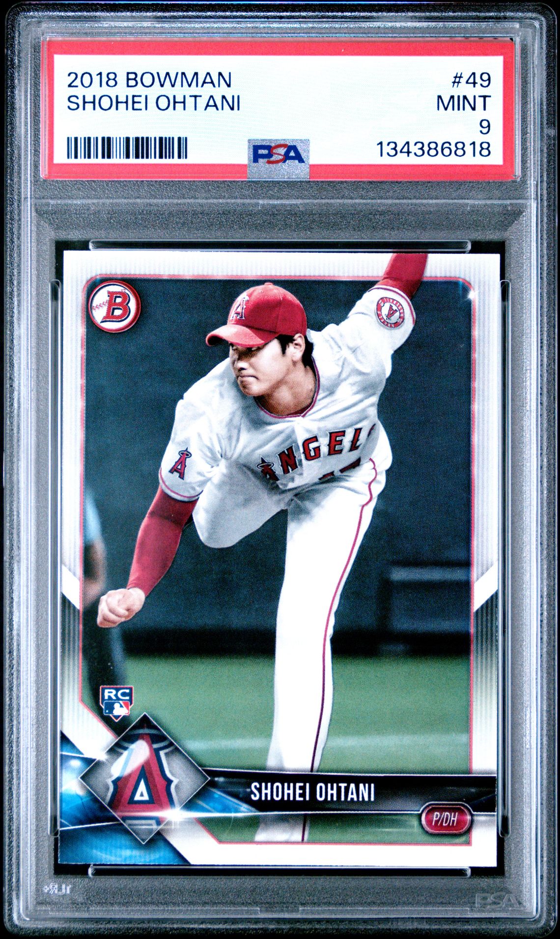 2018 Bowman Shohei Ohtani #49 Mint 9 front