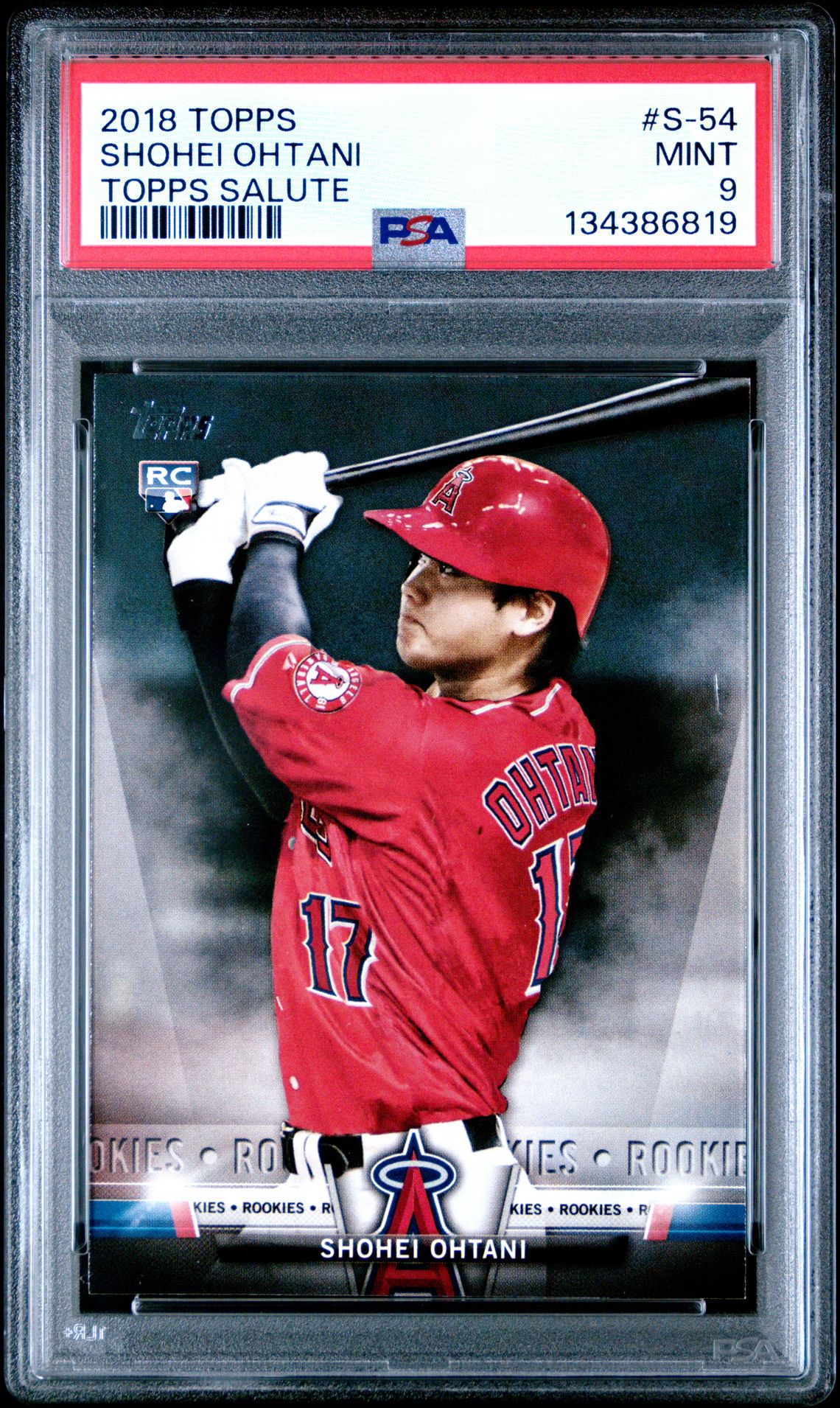 2018 Topps Topps Salute Shohei Ohtani #S-54 (Topps Salute) Mint 9 front
