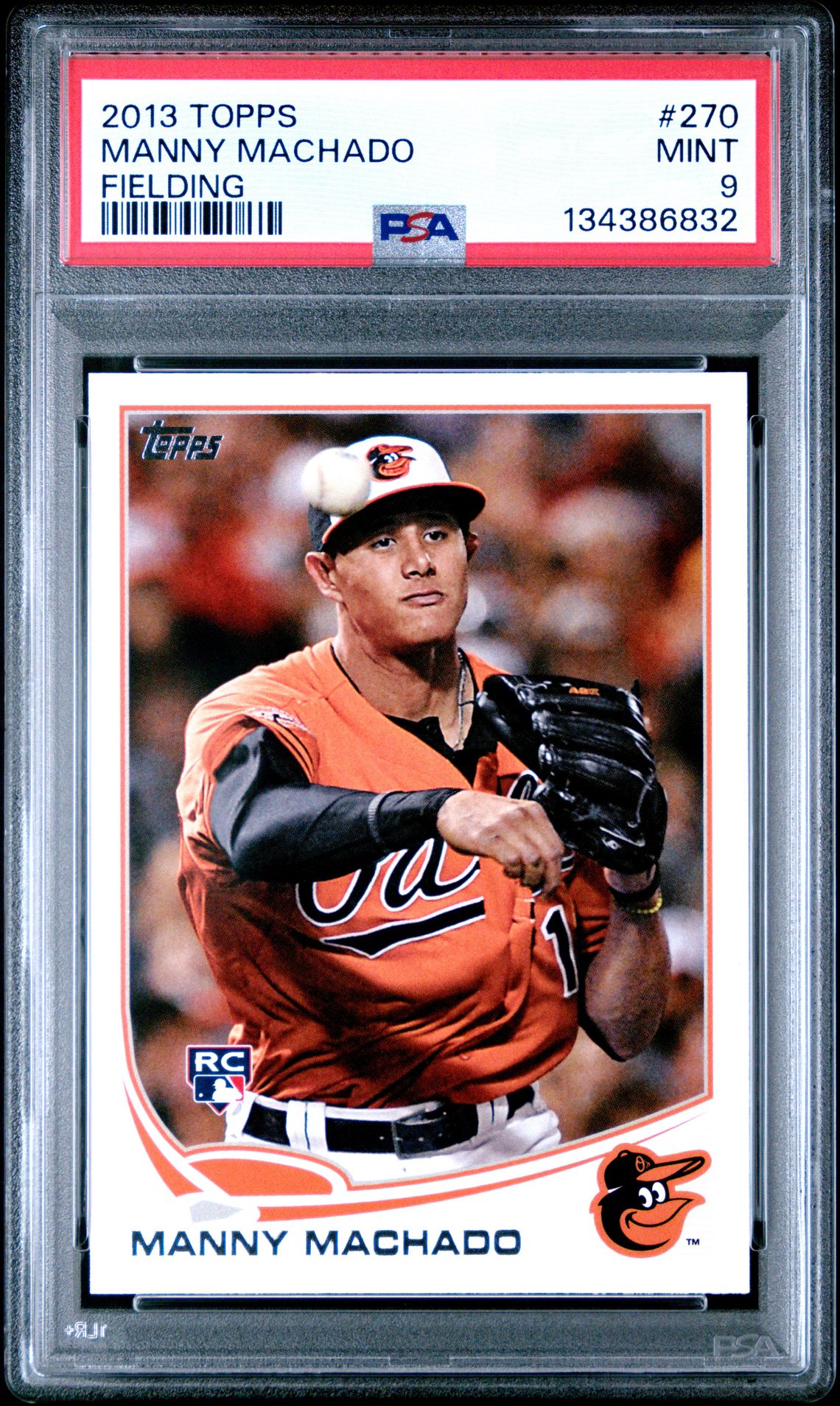 2013 Topps Manny Machado #270 (Fielding) Mint 9 front