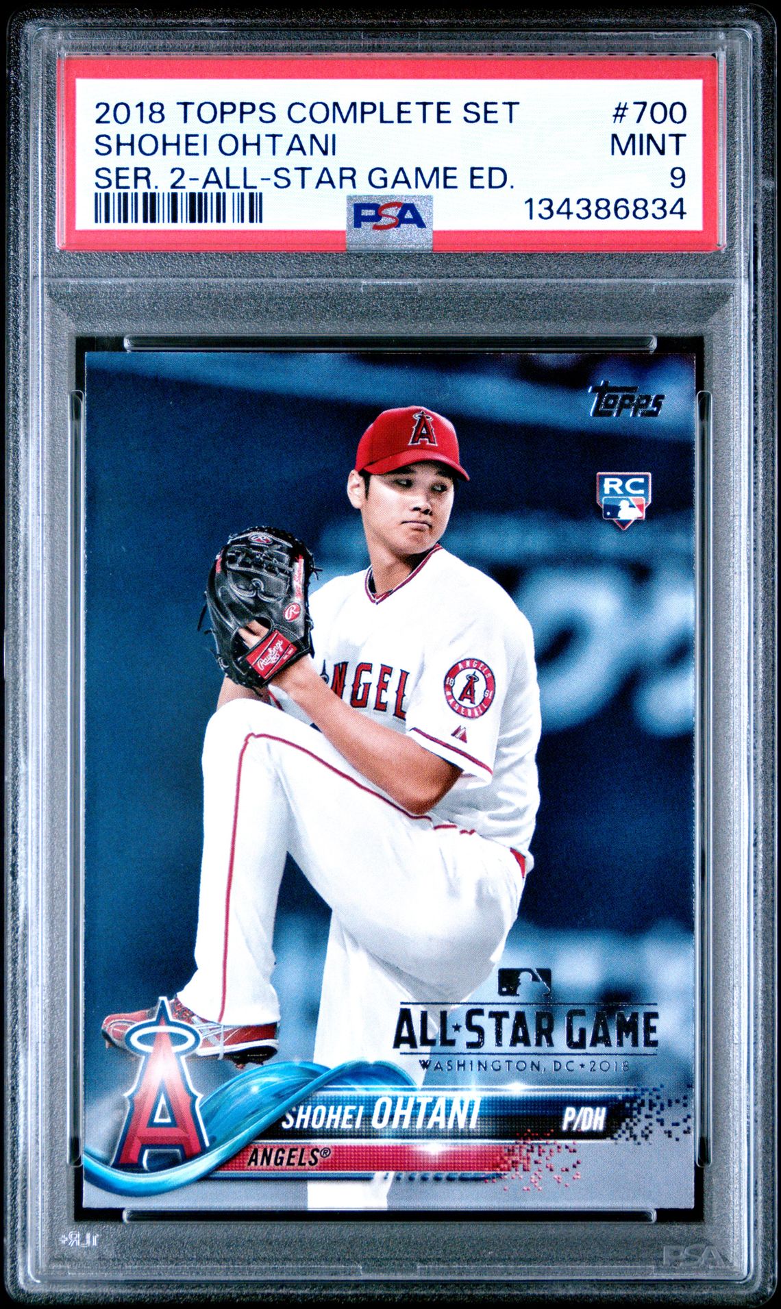 2018 Topps Complete Set Shohei Ohtani #700 (Ser. 2-All-Star Game Ed.) Mint 9 front