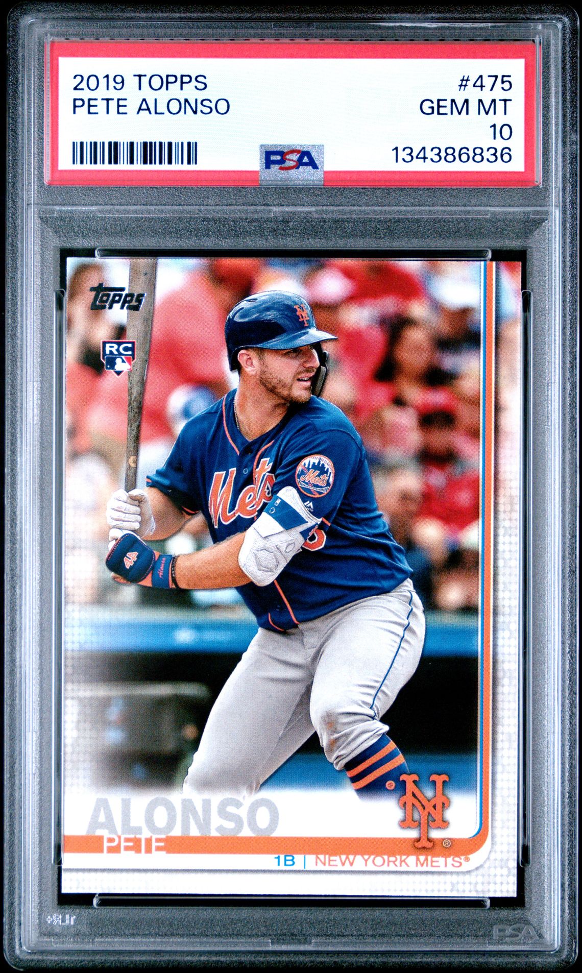 2019 Topps Pete Alonso #475 Gem Mt 10 front