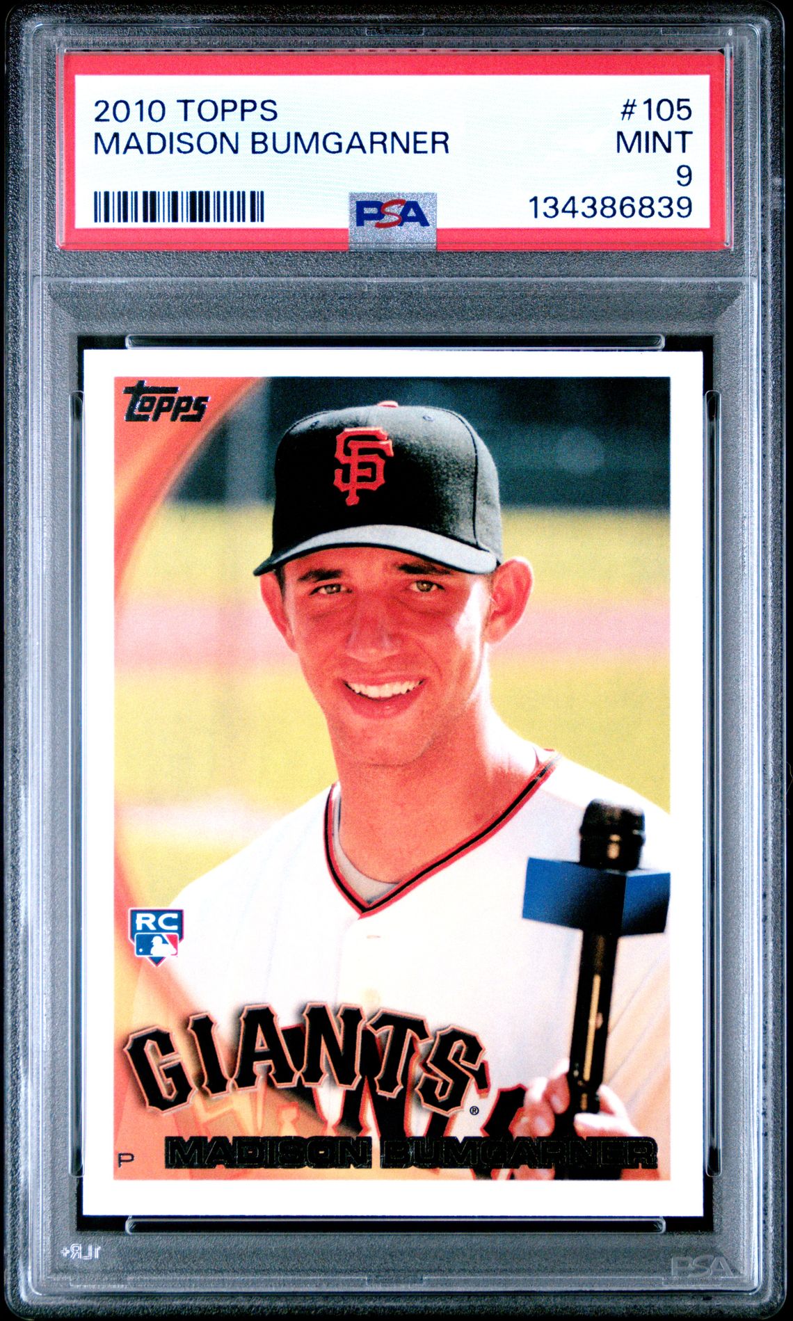 2010 Topps Madison Bumgarner #105 Mint 9 front