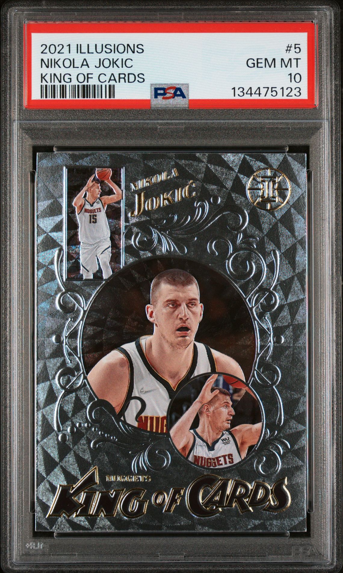 2021 Panini PANINI ILLUSIONS KING OF CARDS #5 Nikola Jokic front