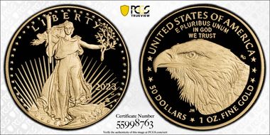 2023-W $50 Gold Eagle PR70DCAM