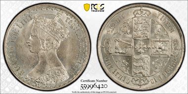 1874 Florin S-3893 MS64
