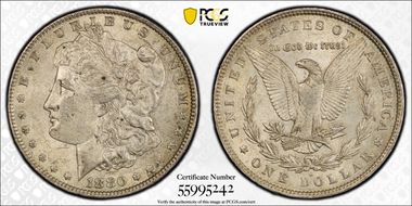 1880-O $1 AU58