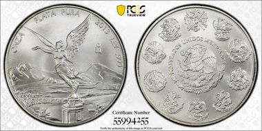2013-Mo Onza Libertad Ag MS70