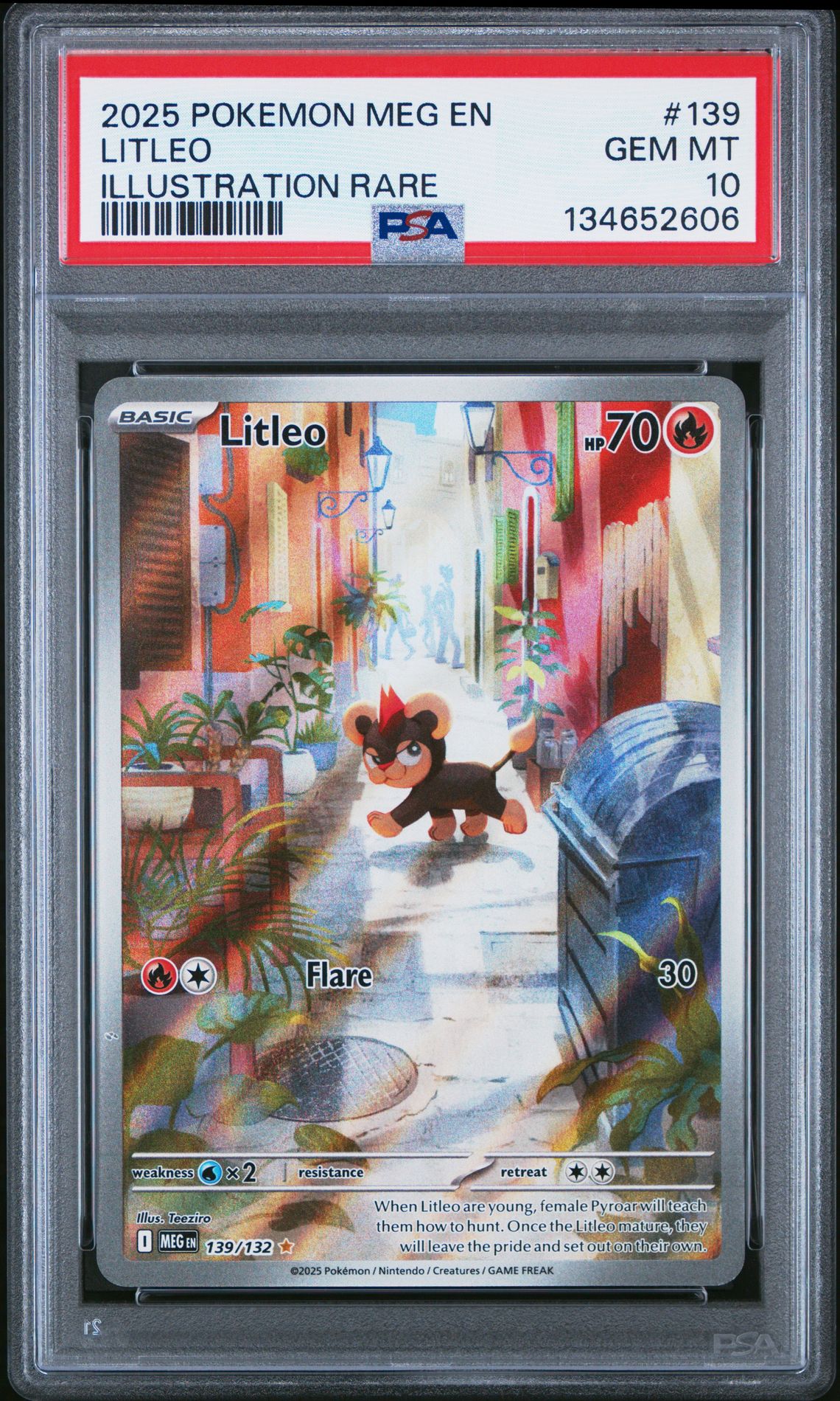 2025 Pokemon #139 Litleo front