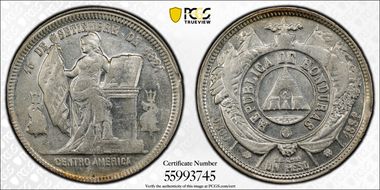 1891/89 Peso AU58